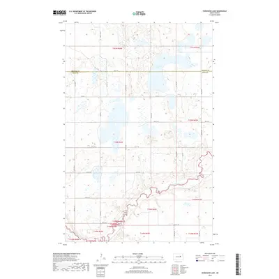 2018 Map of Horseshoe Lake, 2018 Print