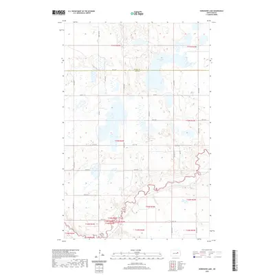 2020 Map of Horseshoe Lake, 2020 Print