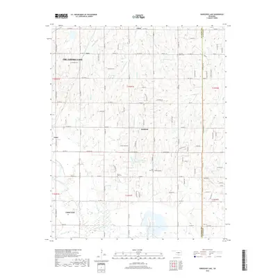 2018 Map of Horseshoe Lake, 2018 Print