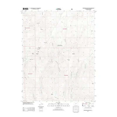 2013 Map of Horseshoe Mountain, 2013 Print