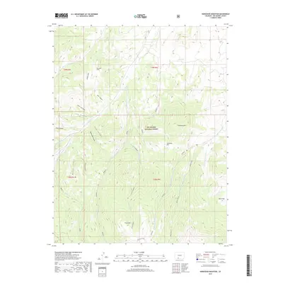 2019 Map of Horseshoe Mountain, 2019 Print