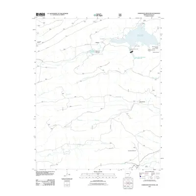 2011 Map of Horseshoe Mountain, 2011 Print
