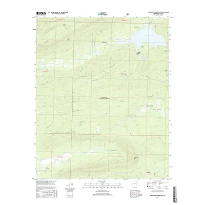 2017 Map of Horseshoe Mountain, 2017 Print