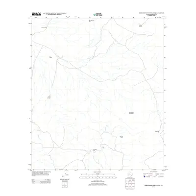 2012 Map of Horseshoe Mountains, 2012 Print