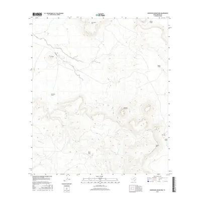 2016 Map of Horseshoe Mountains, 2016 Print
