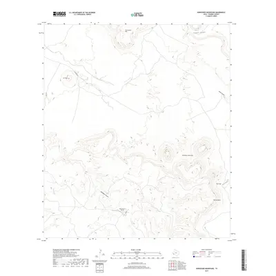 2019 Map of Horseshoe Mountains, 2019 Print