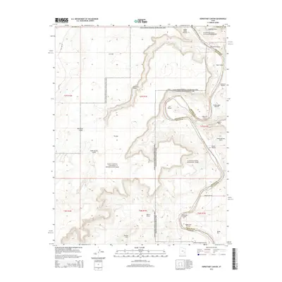 2014 Map of Horsethief Canyon, 2014 Print