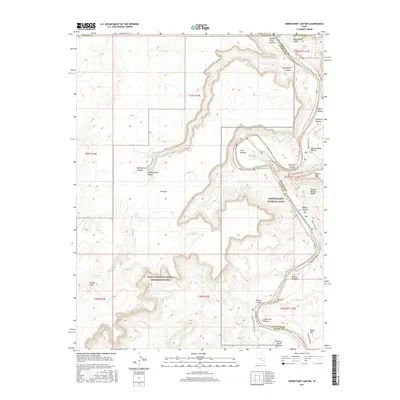 2017 Map of Horsethief Canyon, 2017 Print