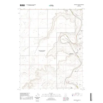 2020 Map of Horsethief Canyon, 2020 Print