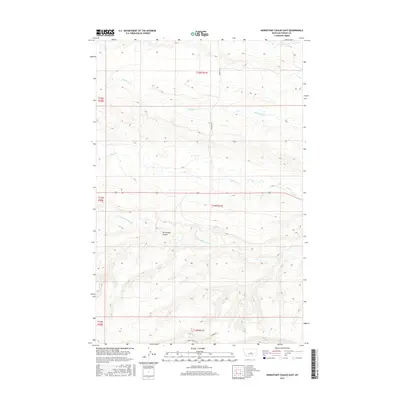 2017 Map of Horsethief Coulee East, 2017 Print