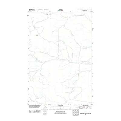 2011 Map of Horsethief Coulee West, 2011 Print