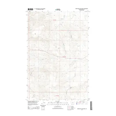 2014 Map of Horsethief Coulee West, 2014 Print