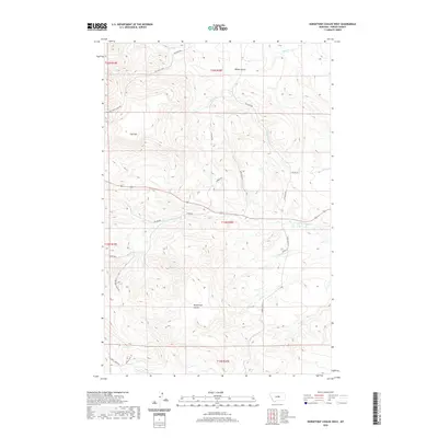 2020 Map of Horsethief Coulee West, 2020 Print
