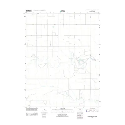 2012 Map of Horsethief Draw NE, 2012 Print