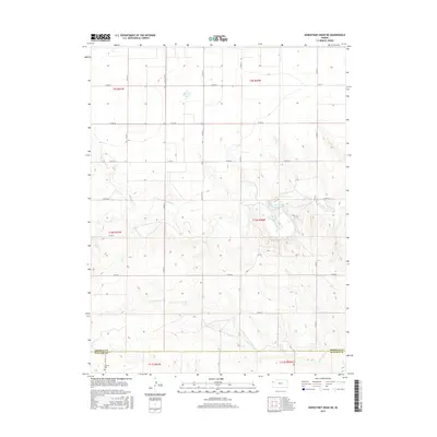 2015 Map of Horsethief Draw NE, 2015 Print