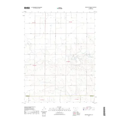 2018 Map of Horsethief Draw NE, 2018 Print