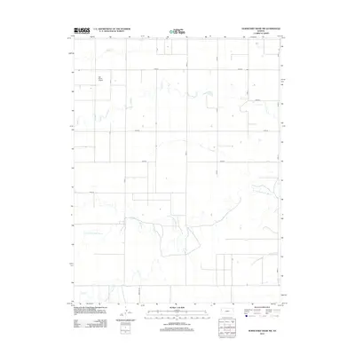 2012 Map of Horsethief Draw NW, 2012 Print