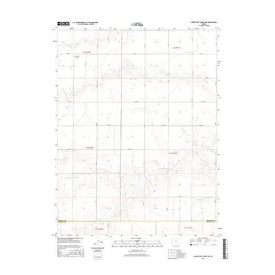 2015 Map of Horsethief Draw NW, 2015 Print