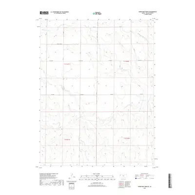 2018 Map of Horsethief Draw SE, 2018 Print