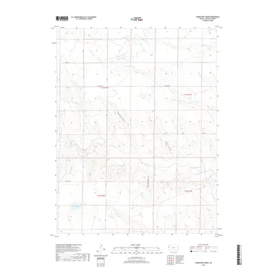 2018 Map of Horsethief Draw, 2018 Print