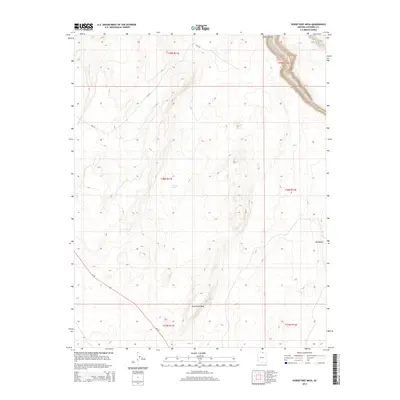 2014 Map of Horsethief Mesa, 2014 Print