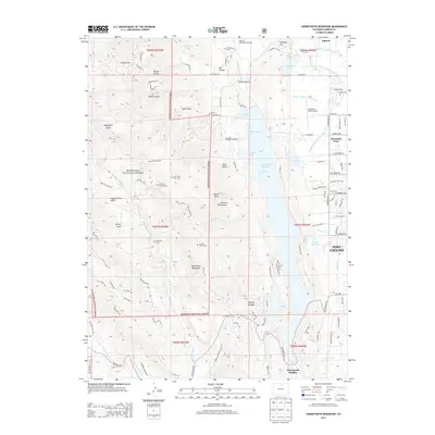 2013 Map of Horsetooth Reservoir, 2013 Print