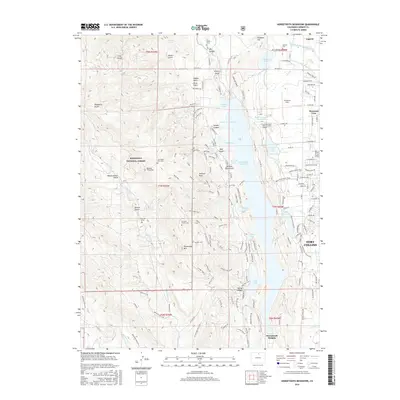 2016 Map of Horsetooth Reservoir, 2016 Print
