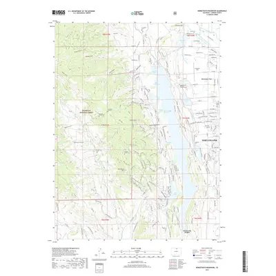 2019 Map of Horsetooth Reservoir, 2019 Print