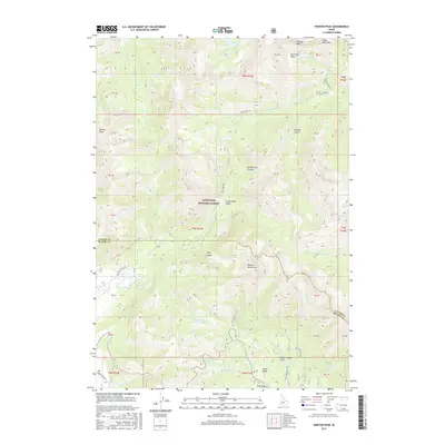 2017 Map of Horton Peak, 2017 Print