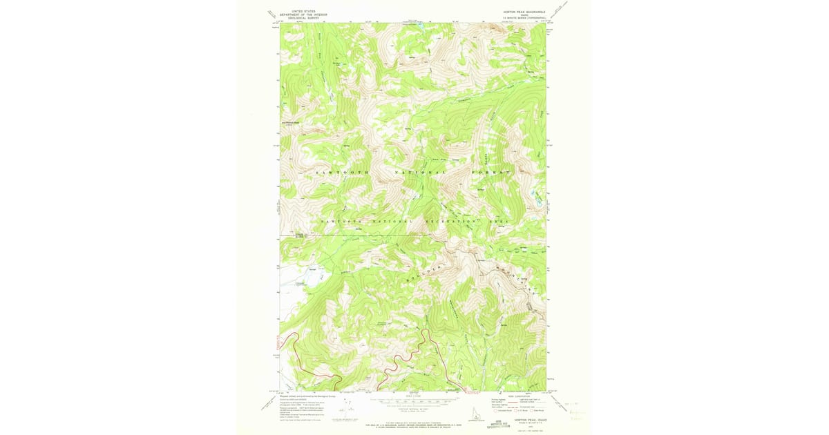 1970s Maps of Custer County, ID | Pastmaps
