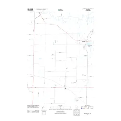 2013 Map of Hortonville, 2013 Print