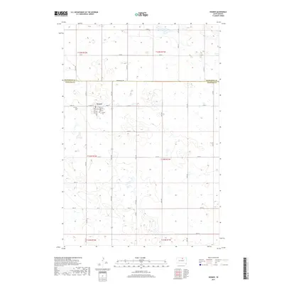 2017 Map of Hosmer, 2017 Print