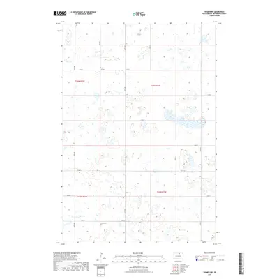 2017 Map of Hosmer NW, 2017 Print