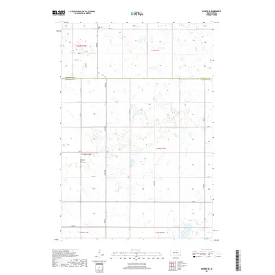 2017 Map of Hosmer SE, 2017 Print