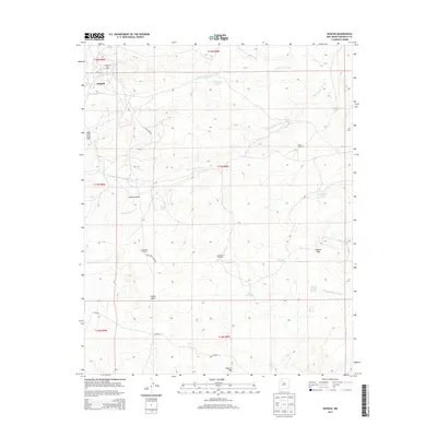 2013 Map of Hospah, 2013 Print