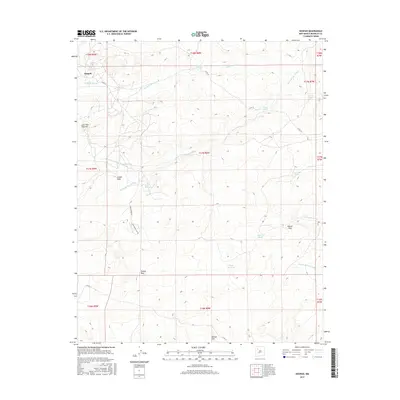 2017 Map of Hospah, 2017 Print