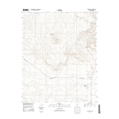 2013 Map of Hosta Butte, 2013 Print