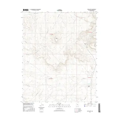 2017 Map of Hosta Butte, 2017 Print