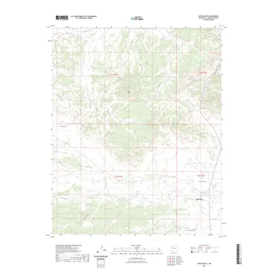2023 Map of Hosta Butte, 2023 Print