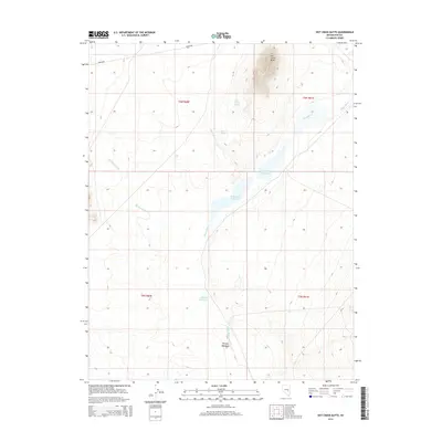 2014 Map of Hot Creek Butte, 2014 Print