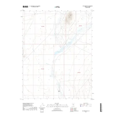 2018 Map of Hot Creek Butte, 2018 Print