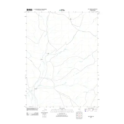 2012 Map of Hot Creek, 2012 Print