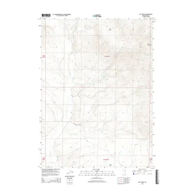 2014 Map of Hot Creek, 2014 Print