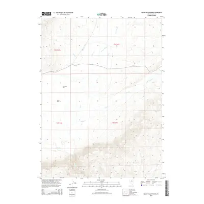2014 Map of Hot Lake, 2014 Print