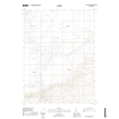 2018 Map of Hot Lake, 2018 Print