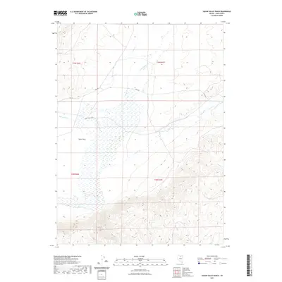 2021 Map of Hot Lake, 2021 Print