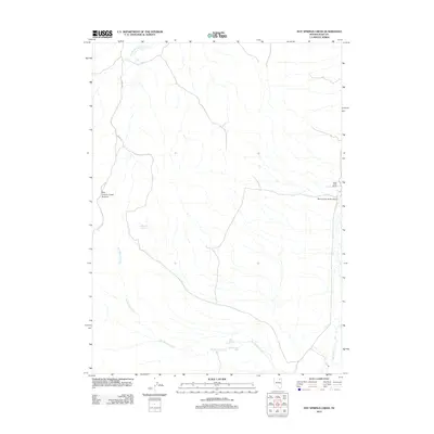 2012 Map of Hot Springs Creek, 2012 Print