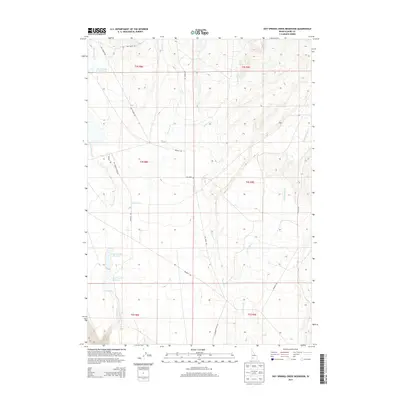 2013 Map of Hot Springs Creek Reservoir, 2013 Print
