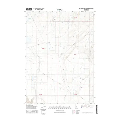 2017 Map of Hot Springs Creek Reservoir, 2017 Print