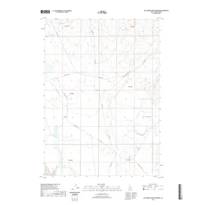 2020 Map of Hot Springs Creek Reservoir, 2020 Print